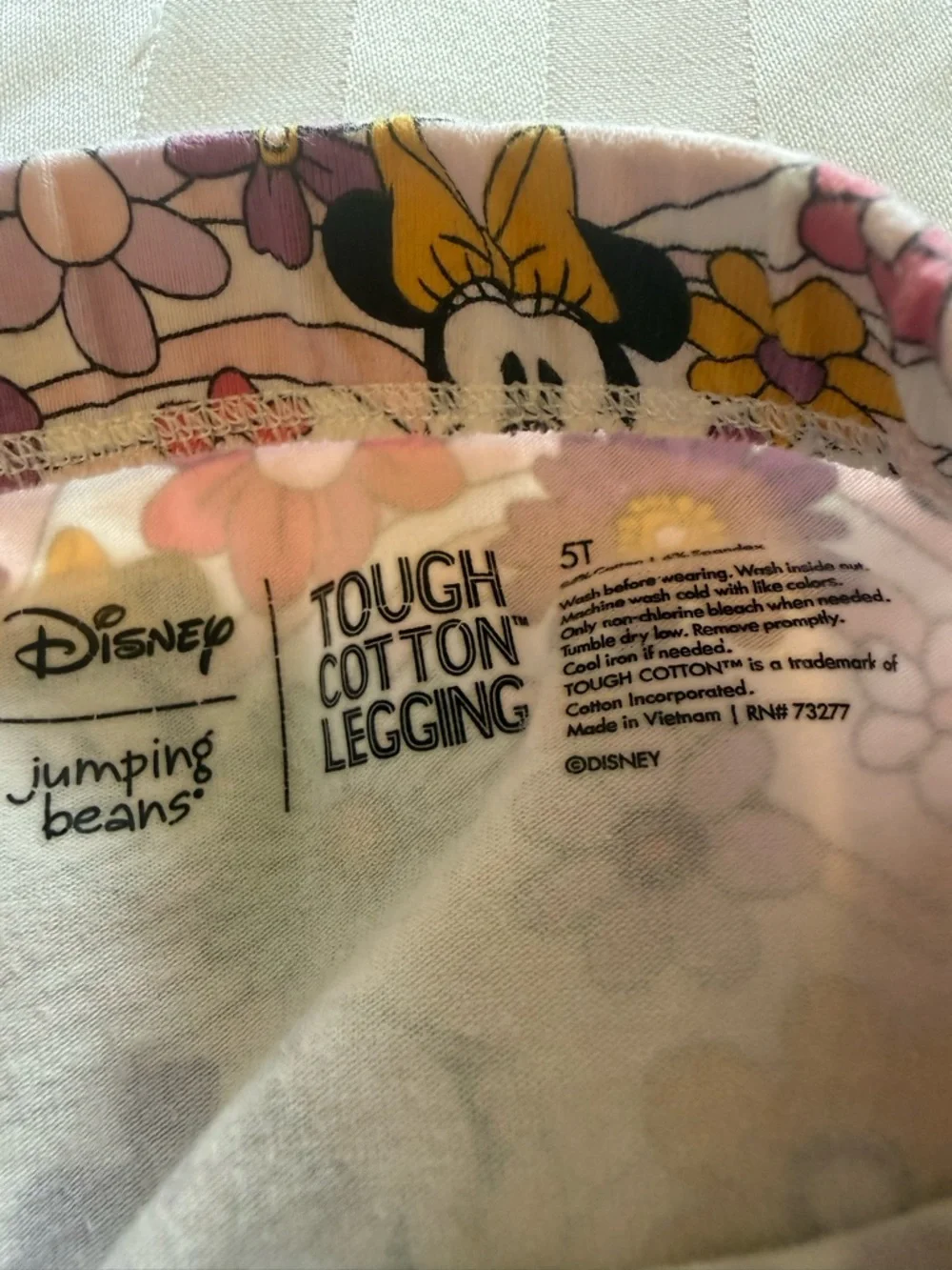 Disney Pink Minnie Mouse Floral Top & Leggings Set - Picture 4 of 6